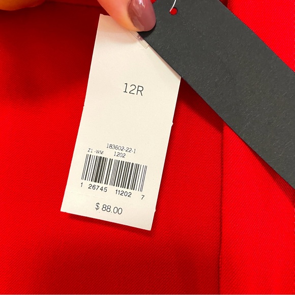 NWT Banana Republic Sloan Red Skinny Mid Rise TrouserPants Sz 12 - Picture 6 of 6